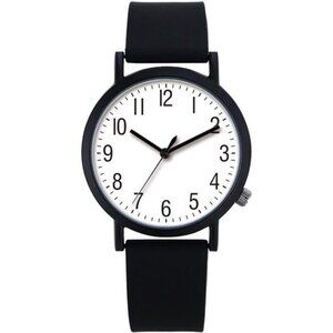 Women Watch Silicone Watch for Ladies Women Sports Watch Casual Watch Black